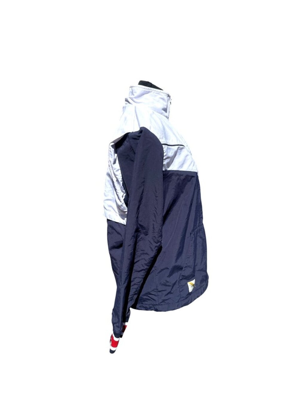 Boathouse Large Tracksmith Navy White Half Zip Rowing Pullover Retro Cuffs Prep - Picture 7 of 11